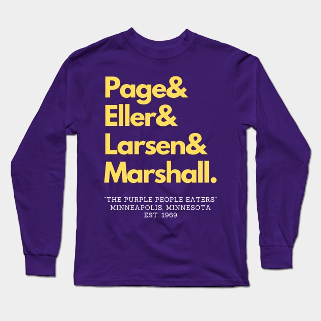 Minnesota's Purple People Eaters Long Sleeve T-Shirt by capognad